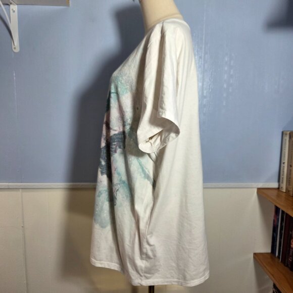 Sonoma 2x White Green Hummingbird Crewneck Shortsleeve Casual Summer T-Shirt - Picture 6 of 8